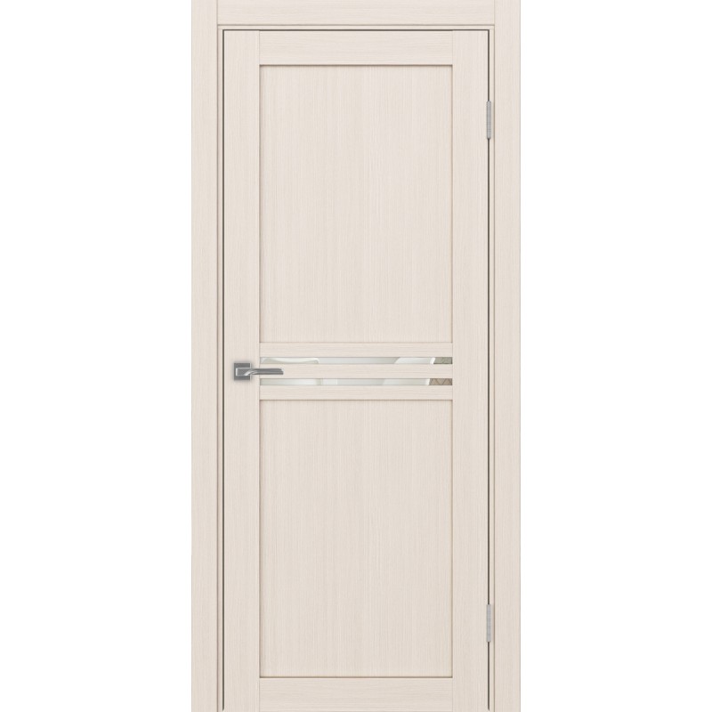 Межкомнатная дверь Турин 552.12, цвет ясень перламутровый, заполнение Зеркало/Зеркало, размер 200*80 см.