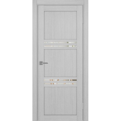 Турин 553.12, цвет Дуб Серый FL стекло Зеркало/Зеркало, размер 80*200 см.