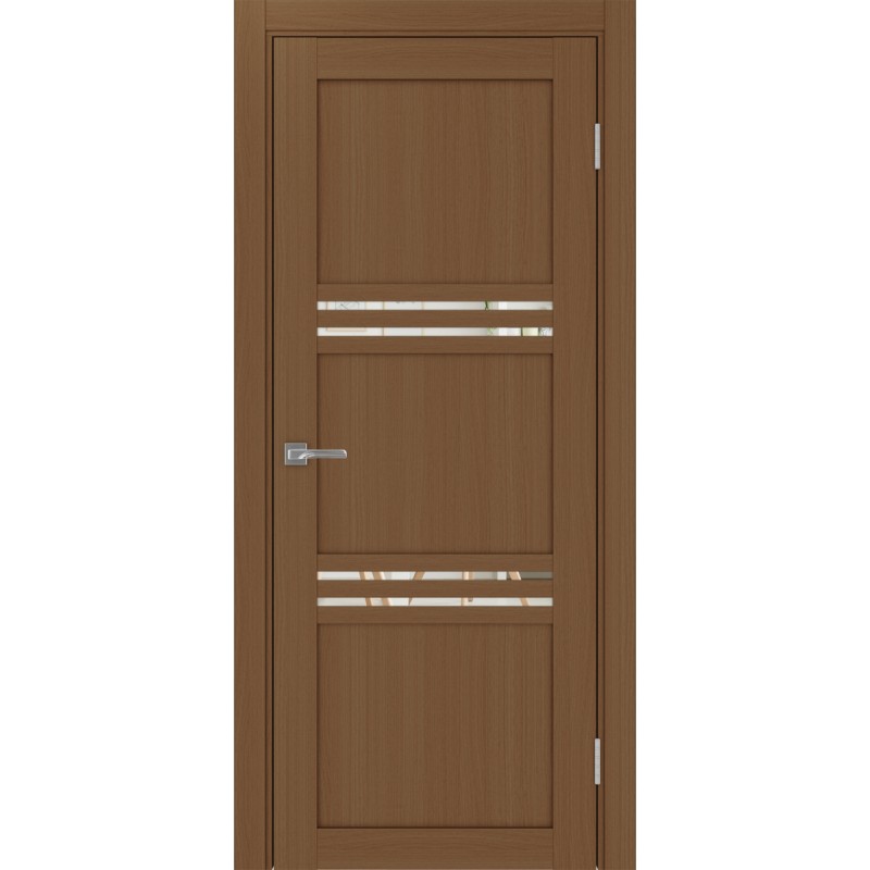 Межкомнатная дверь Турин 553.12, цвет орех NL, заполнение Зеркало/Зеркало, размер 200*80 см.