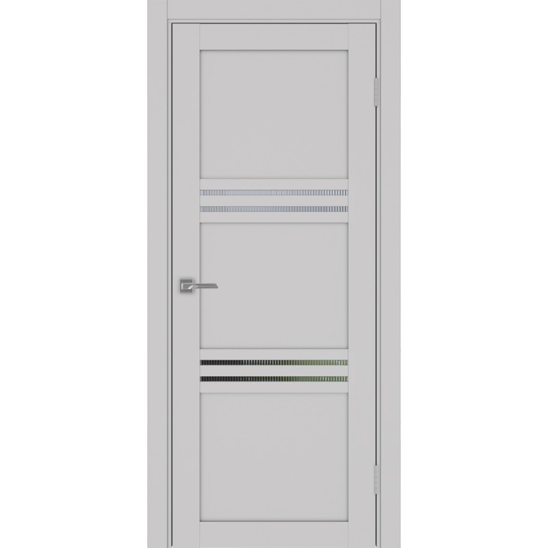 Межкомнатная дверь Турин 553.12, цвет пепельный, заполнение Мору, размер 200*80 см.