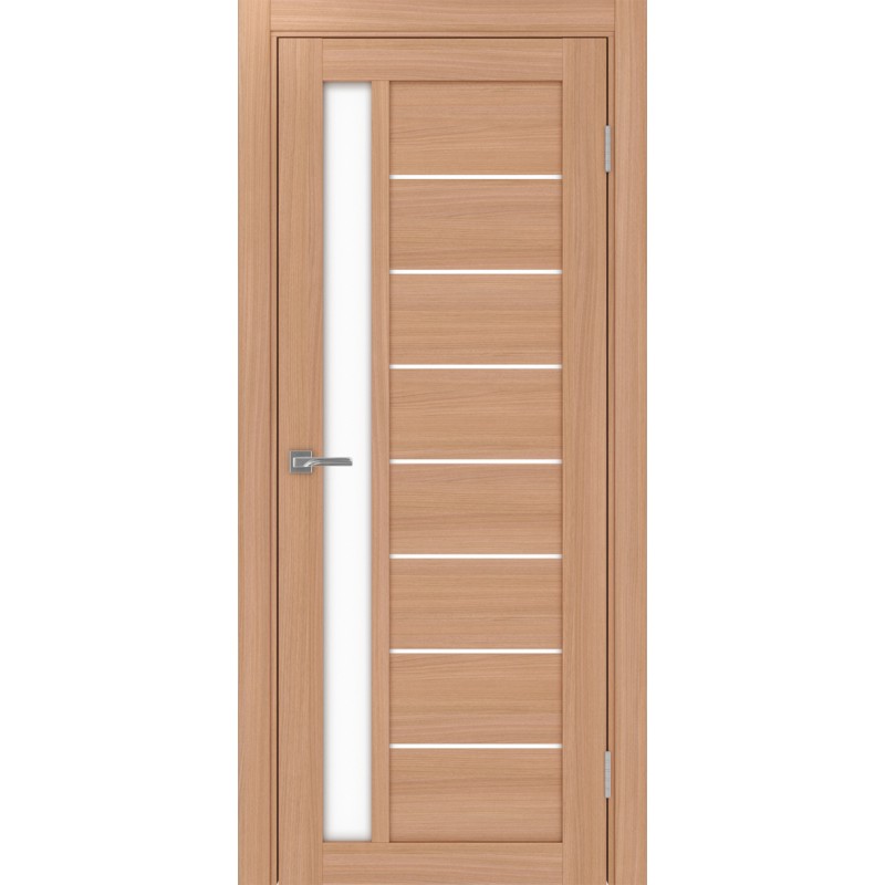 Межкомнатная дверь Турин 554.21, цвет ясень тёмный, заполнение LACбелый, размер 200*80 см.