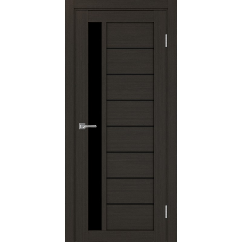 Межкомнатная дверь Турин 554.21 АПП молдинг SB, цвет венге FL, заполнение LACчерный, размер 200*80 см.