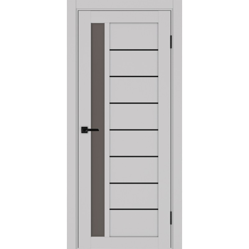 Межкомнатная дверь Турин 554.21 АПП молдинг SB, цвет пепельный, заполнение Бронза матовое, размер 200*80 см.