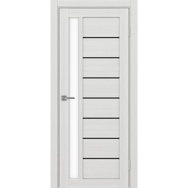 Межкомнатная дверь Турин 554.21 АПП молдинг SB, цвет ясень серебристый, заполнение LACбелый, размер 200*80 см.