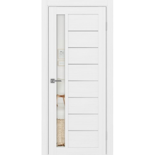 Турин 554.21 АПП молдинг SC, цвет белый лёд, заполнение Зеркало, размер 200*80 см.