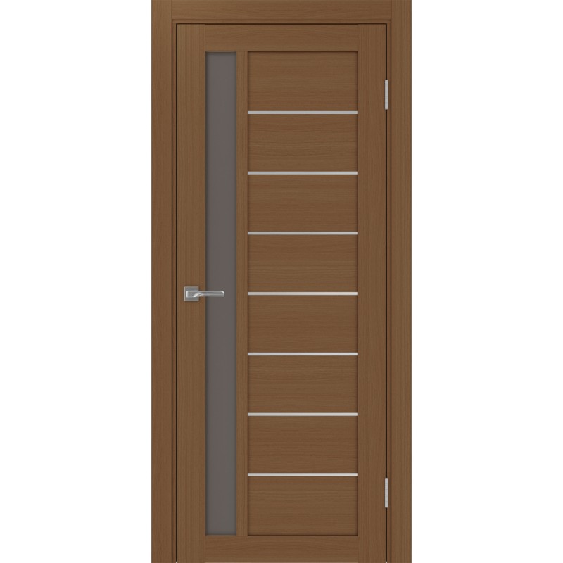 Межкомнатная дверь Турин 554.21 АПП молдинг SC, цвет орех NL, заполнение Бронза матовое, размер 200*80 см.