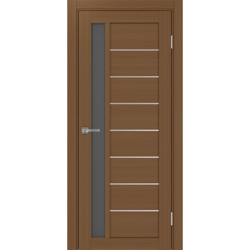 Межкомнатная дверь Турин 554.21 АПП молдинг SC, цвет орех NL, заполнение Графит матовое, размер 200*80 см.