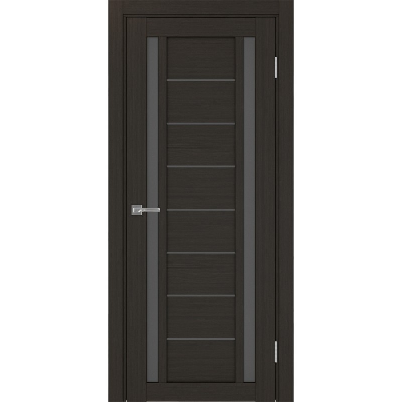 Межкомнатная дверь Турин 558.212, цвет венге FL, заполнение Графит матовое, размер 200*80 см.