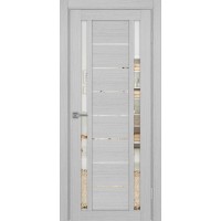 Турин 558.212, цвет дуб серый FL, заполнение Зеркало, размер 200*80 см.