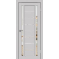 Турин 558.212, цвет пепельный, заполнение Зеркало, размер 200*80 см.