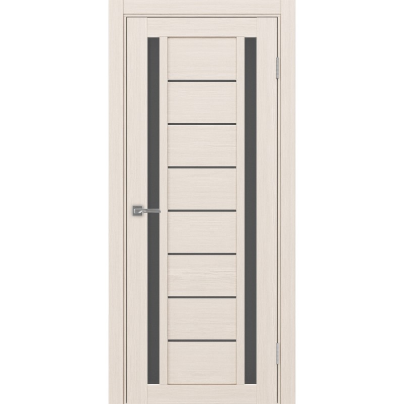 Межкомнатная дверь Турин 558.212, цвет ясень перламутровый, заполнение Графит матовое, размер 200*80 см.