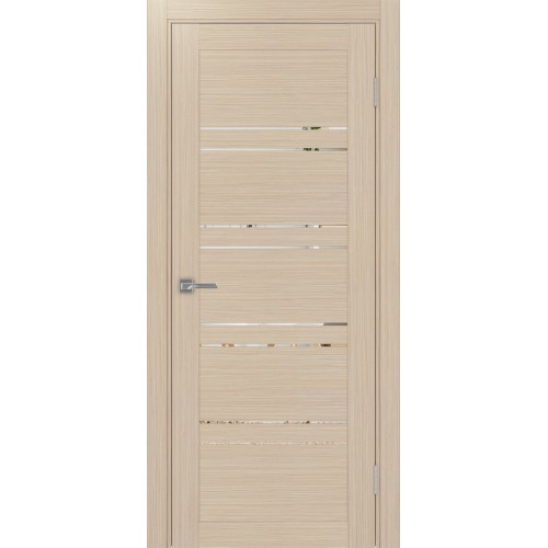 Турин 560.12, цвет дуб беленый FL, заполнение Зеркало, размер 200*80 см.