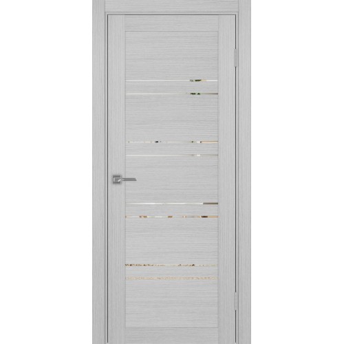 Турин 560.12, цвет дуб серый FL, заполнение Зеркало, размер 200*80 см.