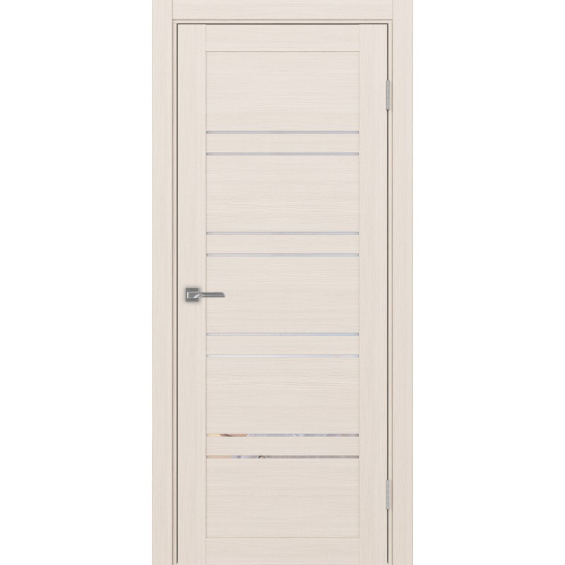 Межкомнатная дверь Турин 560.12, цвет ясень перламутровый, заполнение Прозрачное, размер 200*80 см.