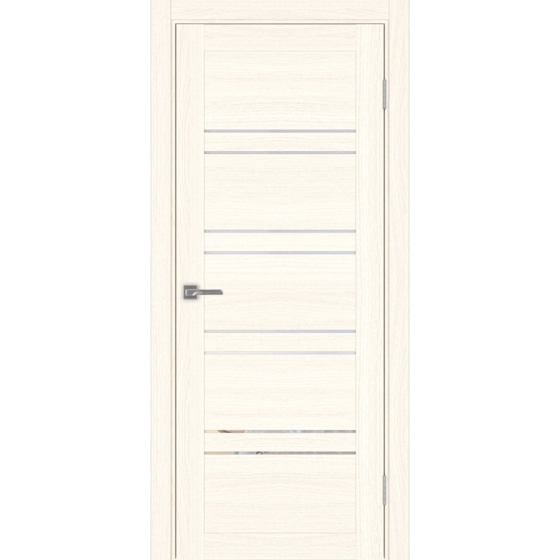 Межкомнатная дверь Турин 560.12, цвет ясень светлый, заполнение Прозрачное, размер 200*80 см.