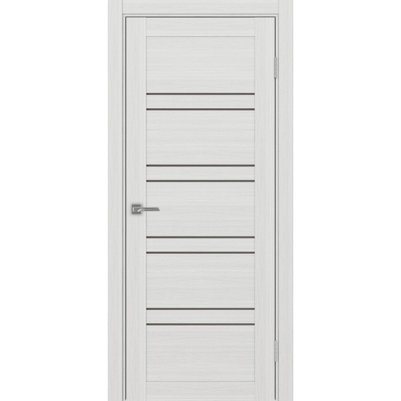 Межкомнатная дверь Турин 560.12, цвет ясень серебристый, заполнение Бронза матовое, размер 200*80 см.