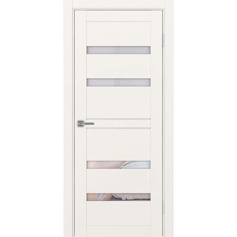 Межкомнатная дверь Турин 561.12, цвет, бежевый, заполнение Прозрачное, размер 200*80 см.