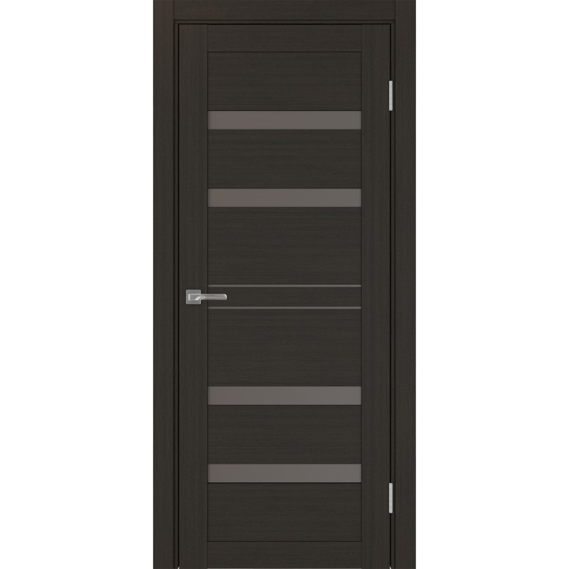 Межкомнатная дверь Турин 561.12, цвет венге FL, заполнение Бронза матовое, размер 200*80 см.