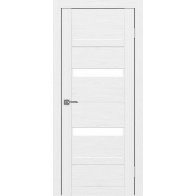 Межкомнатная дверь Турин 562.12, цвет белый лёд, заполнение LACбелый, размер 200*80 см.