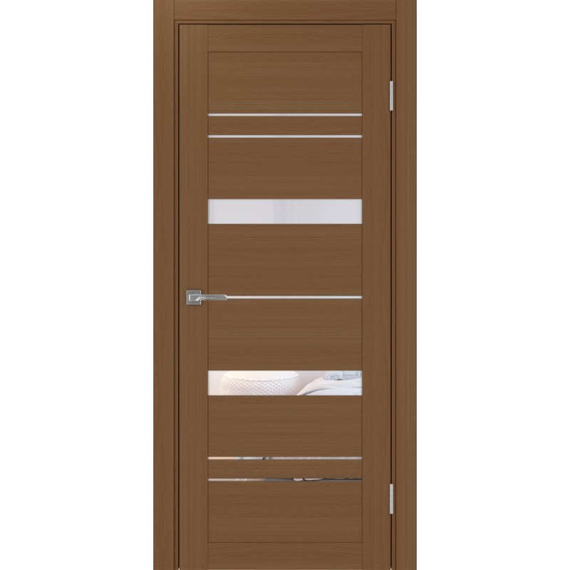 Межкомнатная дверь Турин 562.12, цвет орех NL, заполнение Прозрачное, размер 200*80 см.