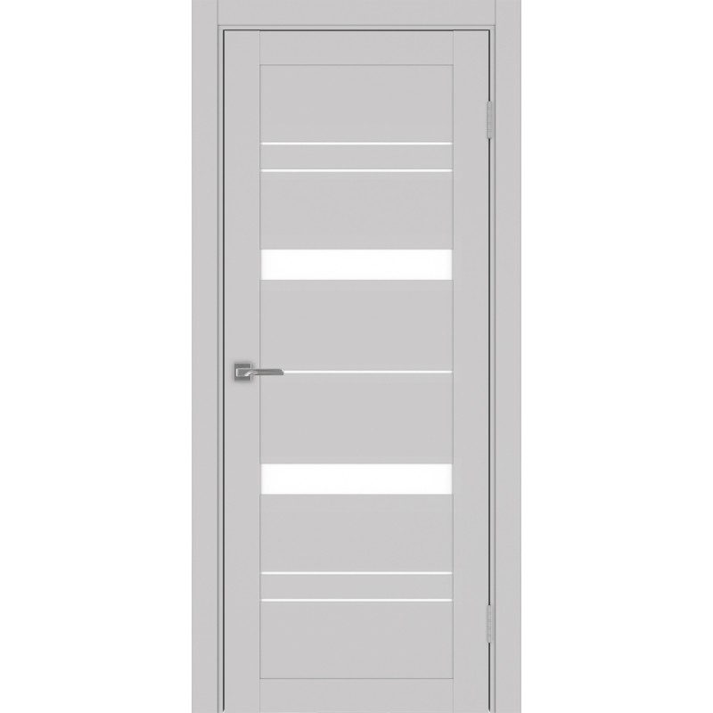 Межкомнатная дверь Турин 562.12, цвет пепельный, заполнение LACбелый, размер 200*80 см.
