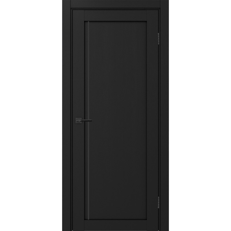 Межкомнатная дверь Турин 565АПП.11, цвет Антрацит молдинг алюм.чёрн размер 80*200 см.