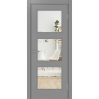 Турин Neo 530.222, цвет серый, заполнение Зеркало/Зеркало, размер 200*80 см.