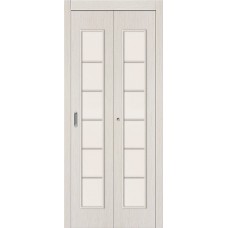 Межкомнатная складная дверь Финиш-Флекс 2С Л-21 (БелДуб)