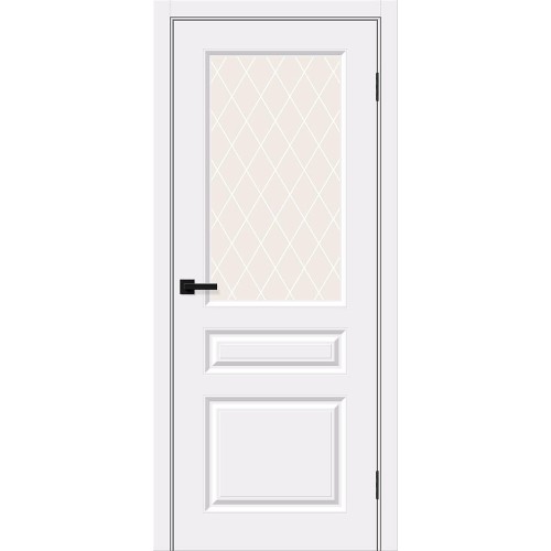 Скинни-15 цвет White Pro, стекло White Сrystal, покрытие Винил, размер 200*80 см.