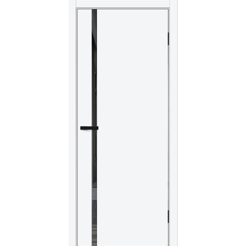 Браво-0.40 П цвет White Silk, стекло Mirox Grey, покрытие ПЭТ, размер 200*80 см.