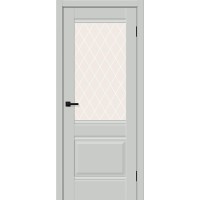 Прима-3 цвет Grey Silk, стекло White Сrystal, покрытие ПЭТ, размер 200*80 см.