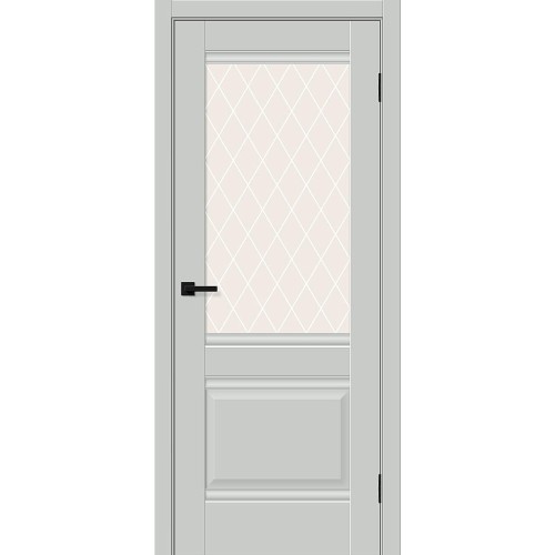 Прима-3 цвет Grey Silk, стекло White Сrystal, покрытие ПЭТ, размер 200*80 см.