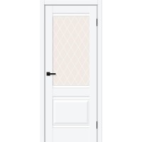 Прима-3 цвет White Silk, стекло White Сrystal, покрытие ПЭТ, размер 200*80 см.