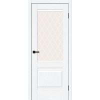 Прима-3 цвет White Silkwood, стекло White Сrystal, покрытие ПЭТ, размер 200*80 см.