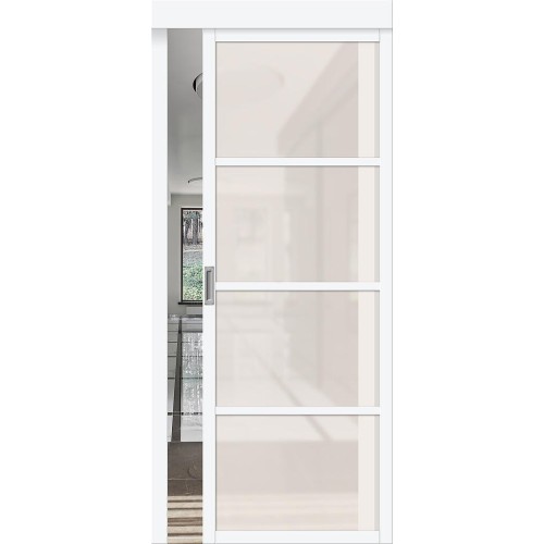 Твигги-11.3 цвет White Silk, стекло Magic Fog, покрытие ПЭТ, размер 200*80 см.