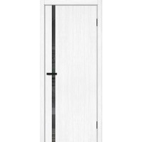 Браво-1.55 цвет Snow Melinga, стекло Mirox Grey, покрытие Эко-шпон, размер 200*80 см.