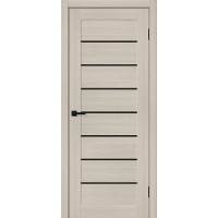 Браво-22 цвет Cream Melinga, стекло Black Shine, покрытие Эко-шпон, размер 200*80 см.