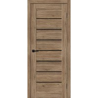 Браво-22 цвет Original Oak, стекло Black Shine, покрытие Эко-шпон, размер 200*80 см.