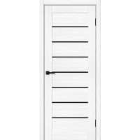 Браво-22 цвет Snow Melinga, стекло Black Shine, покрытие Эко-шпон, размер 200*80 см.