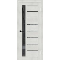 Браво-27 цвет Bianco Melinga, стекло Mirox Grey, покрытие Эко-шпон, размер 200*80 см.