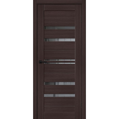 Браво-30 цвет Wenge Melinga, стекло Mirox Grey, покрытие Эко-шпон, размер 200*80 см.