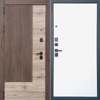 Крона Дуб/Белый (гладкий матовый) 205*86 левая