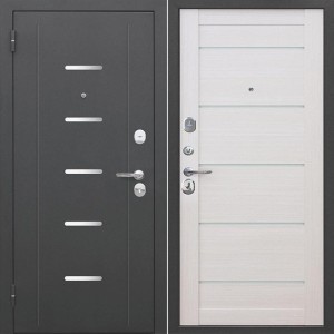 Металлическая Гарда 7,5 см. Муар / Царга Лиственница беж 205*86 левая