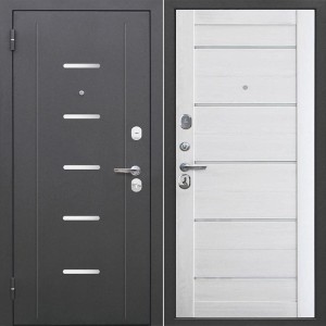 Металлическая Гарда 7,5 см. Серебро / Царга Астана милки 205*86 левая