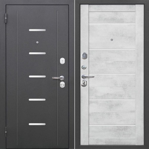 Гарда 7,5 см. Серебро / Царга Бетон снежный 205*86 левая