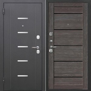 Металлическая Гарда 7,5 см. Серебро / Царга Дуб Неаполь Грей 205*86 левая