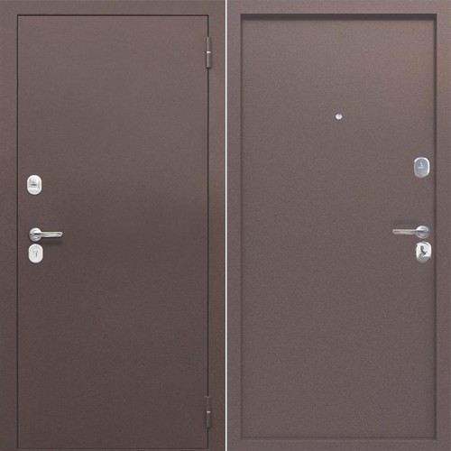 Металлическая Гарда 7 см Антик медь / Антик медь 205*96 правая