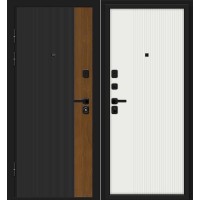 Optim Z-2 Вертикаль Муар черный-Грецкий Орех/Белый 205*86 левая