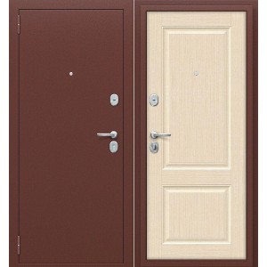 Металлическая Тайга-7 Антик Медный/Бежевый клен 205*86 левая