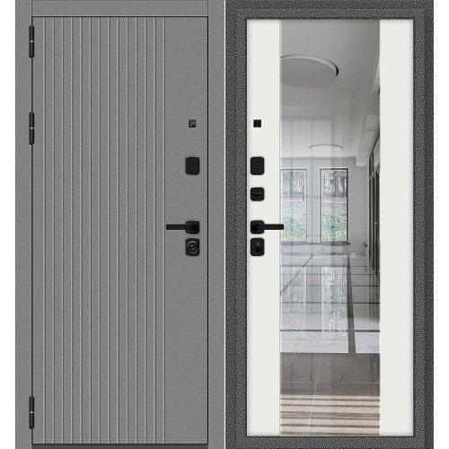 Тайга-9.2 Вертикаль Антик Серебряный/Белый 205*86 левая